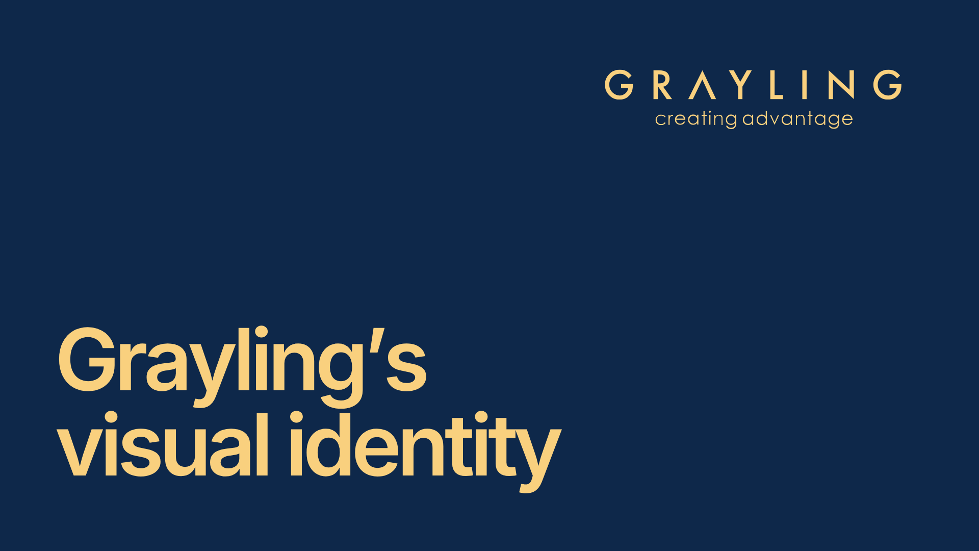 Grayling visual identity cover